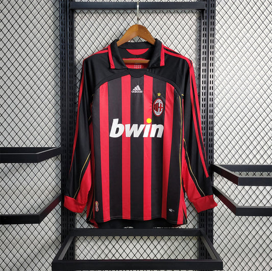 Ac Milan 06-07  Long Sleeve Jersey Home Retro