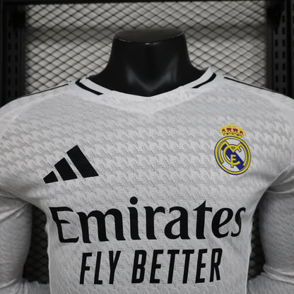 Real Madrid 2024-2025 Home Kit Long Sleeve