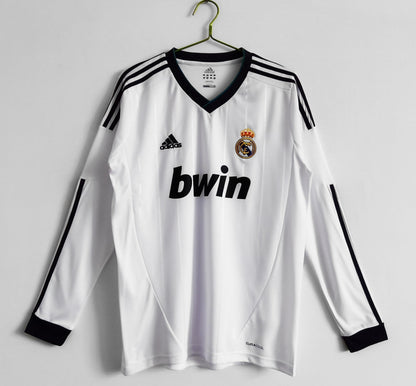 Real Madrid 2012-2013 Long Sleeve Home Kit Retro