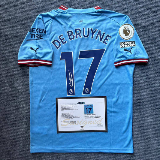 Manchester City "De Bruyne" Signed Shirt